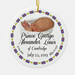 Royal Baby - Prince George Alexander Louis Ceramic Ornament