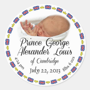 Royal Baby - Prince George Alexander Louis Classic Round Sticker