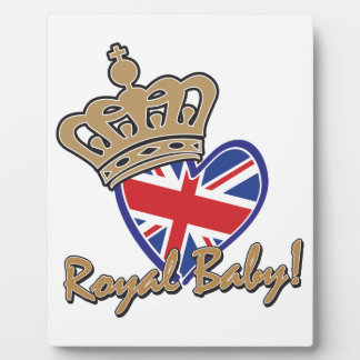 Royal Baby UK Heart Flag Plaque