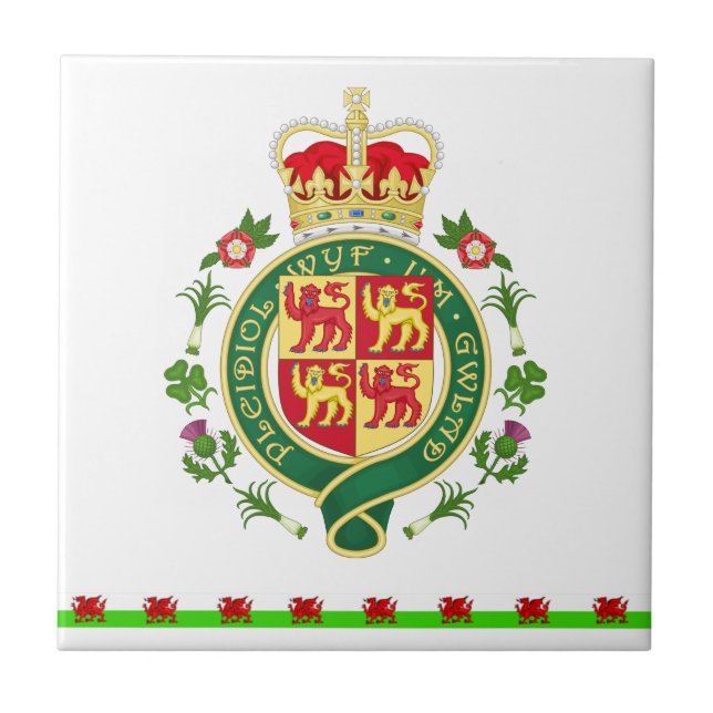 Royal Badge of Wales Tile (Front)