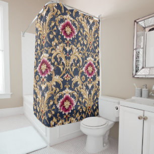 Royal Baroque Floral on Deep Blue
