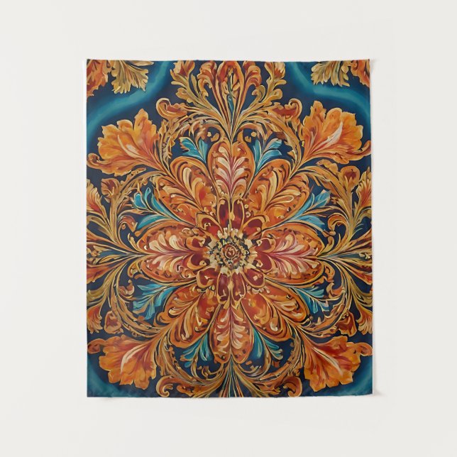 Royal Baroque Floral Tapestry (Front)