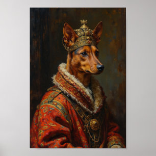 Royal Basenji Portrait Poster