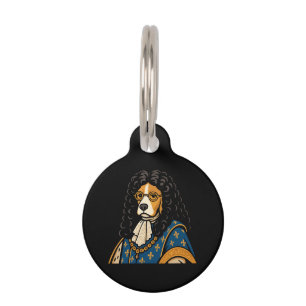 Royal Beagle Dog His Majesty Fluffness Pet Tag