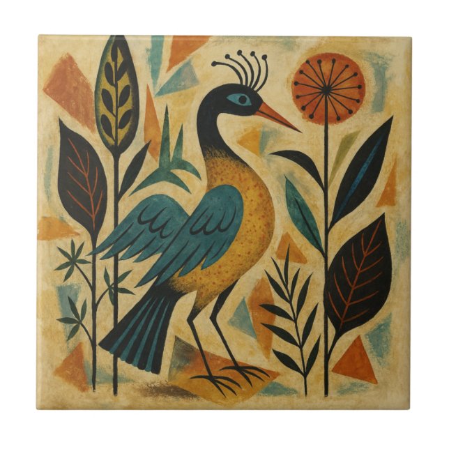 Royal Bird of the Wild Grove Tile (Front)