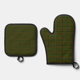 Royal Black Watch Tartan Plaid Classic Blue  Oven Mitt & Pot Holder Set