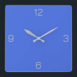 Royal Blue 4169E1 Colour - Add a Name Option Square Wall Clock<br><div class="desc">A full scale PNG image based on the HEX code (six-digit hex triplet) shown. Use this code to mix, match and customize any other item to go with this, or to add to other collections. Hex codes may be used to customize most text and background colours on Zazzle products. You...</div>
