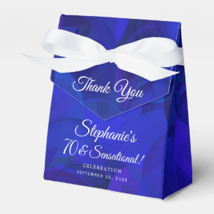 Royal Blue 70 and Sensational Birthday Party Favor Box