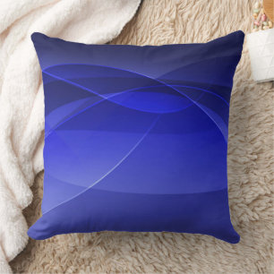 Royal Blue Abstract Modern Backdrop Design Throw Pillow