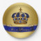 Royal Blue and Gold Crown Prince Baby Shower