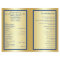 Royal Blue and Gold Joined Hearts Wedding Program