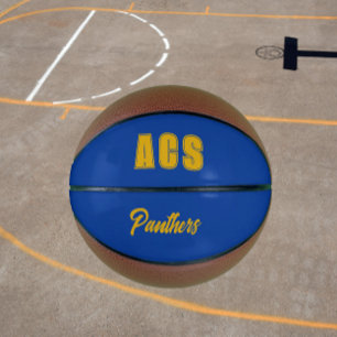 Royal Blue and Gold School Colours Team Basketball
