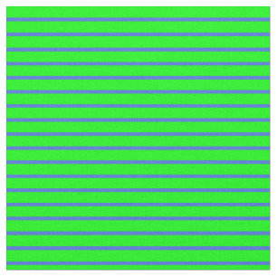 Royal Blue and Lime Coloured Stripes Pattern Fabric