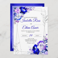 Royal Blue and Purple Wedding Theme