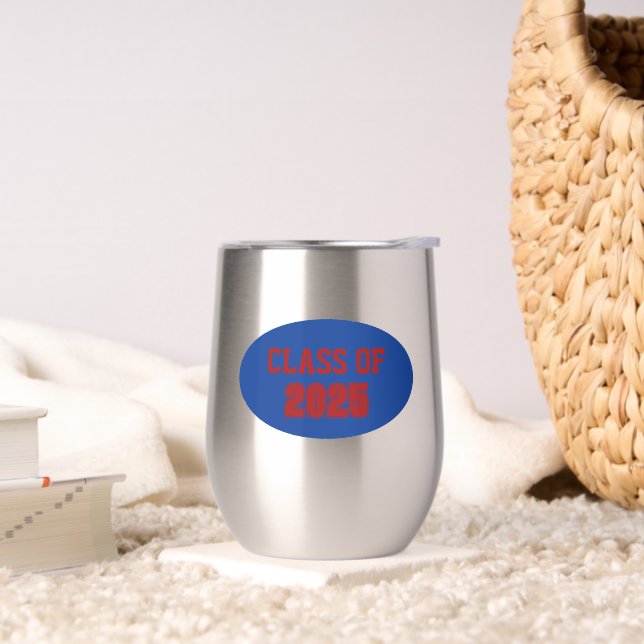 Royal Blue and Red School Colors Class Year (Living Room)