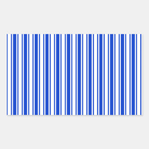Royal blue and white candy stripes sticker
