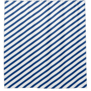 Royal Blue and White Diagonal Stripes Modern