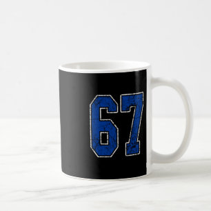 Royal Blue And White Number 67 Jersey Player Unifo Coffee Mug