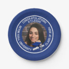 Royal Blue and White Photo Graduation