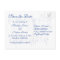 Royal Blue and White Save the Date Card