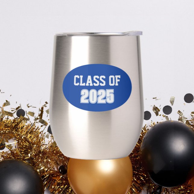Royal Blue and White School Colours Class Year (In SItu (Graduation Party))