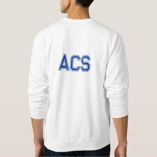 Royal Blue and White School Varsity Letters Sweatshirt