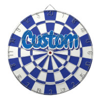 Royal Blue And White With Blue Custom Text
