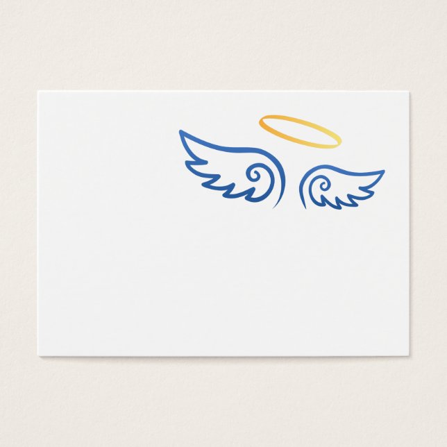 Royal Blue Angel wings with Halo (Front)