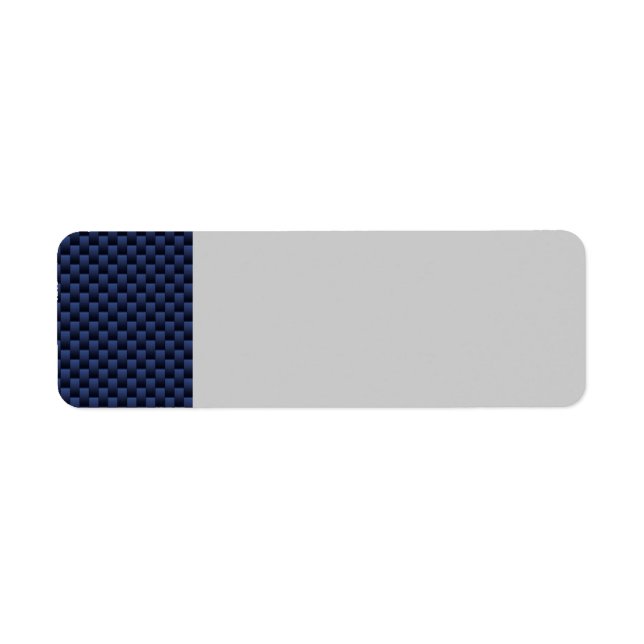 Royal Blue Automotive Carbon Fibre Weave Print (Front)