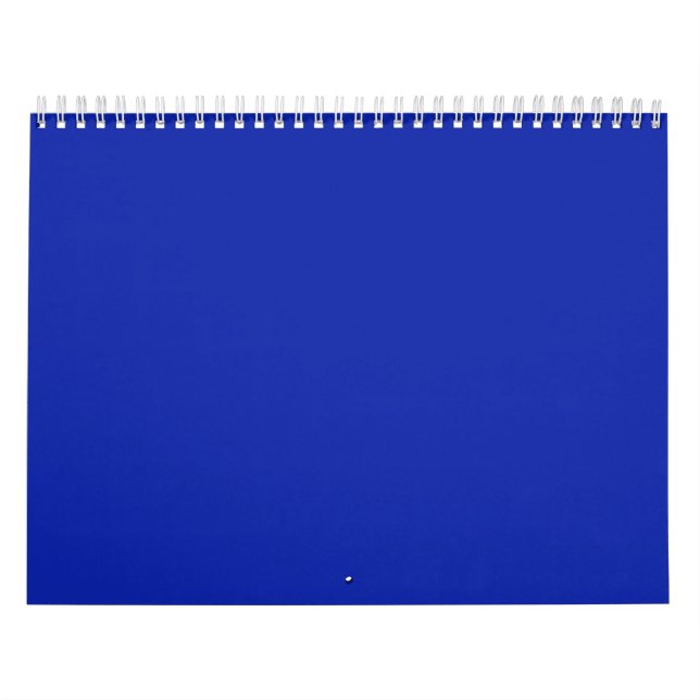 Royal Blue Backgrounds on a Calendar (Cover)