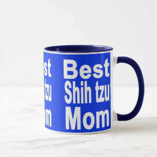 Royal Blue Best Shih tzu Mom Mug, Dog Mug