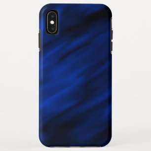 Royal_blue_black_abstract_zazzle_growshop_otterbox iPhone XS Max Case