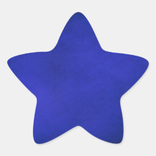 Royal Blue & Black Background Star Sticker