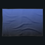 Royal Blue Black Ombre Kitchen Towel<br><div class="desc">This product is featured in Royal Blue Black Ombre. The colour fades from Royal Blue to Black. Easily personalize this product with your own text,  image or photo.</div>