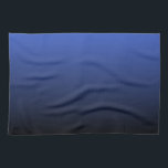 Royal Blue Black Ombre Kitchen Towel<br><div class="desc">This product is featured in Royal Blue Black Ombre. The colour fades from Royal Blue to Black. Easily personalize this product with your own text,  image or photo.</div>