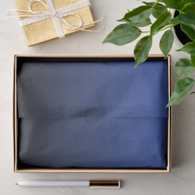 Royal Blue Black Ombre Tissue Paper (Gift)