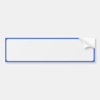 Royal Blue Border Bumper Sticker – Customizable