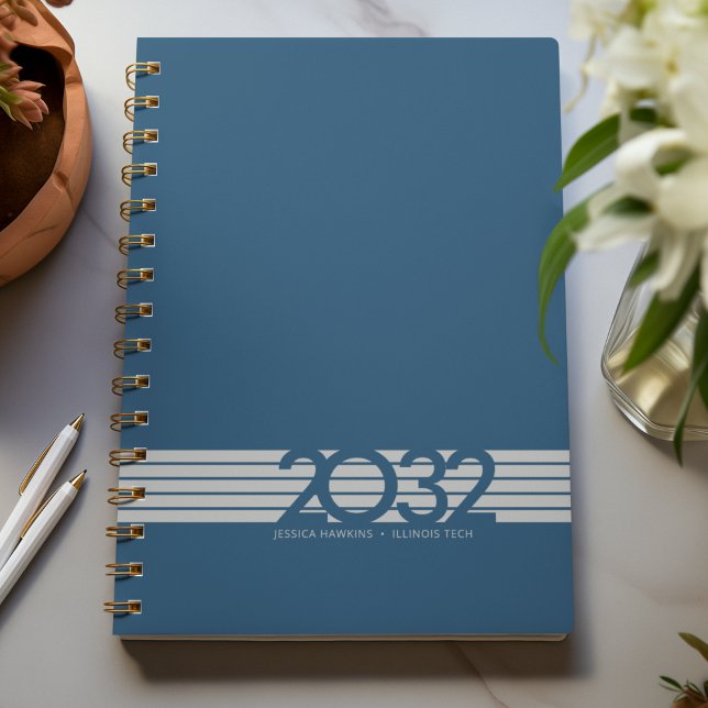 Royal Blue Bottom Stripe Spiral Weekly Planner (Creator Uploaded)