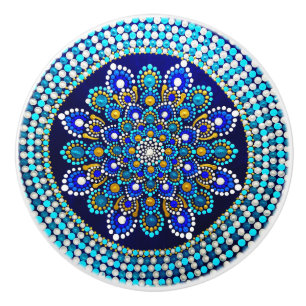 Royal Blue Ceramic Knob