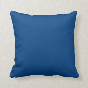 Royal Blue Colour Only Custom Design Products Throw Pillow