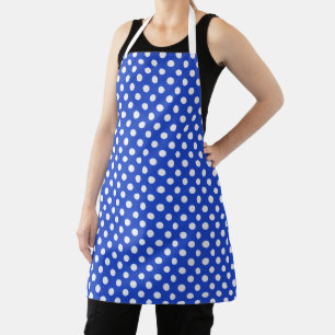 Royal Blue Combination Polka Dots by STaylor Apron
