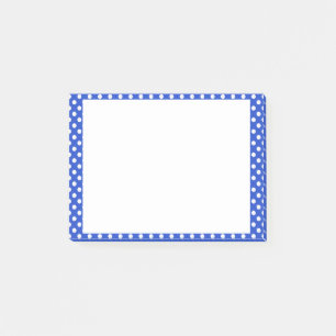 Royal Blue Combination Polka Dots by STaylor Post-it Notes