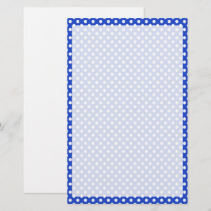 Royal Blue Combination Polka Dots by STaylor Stationery
