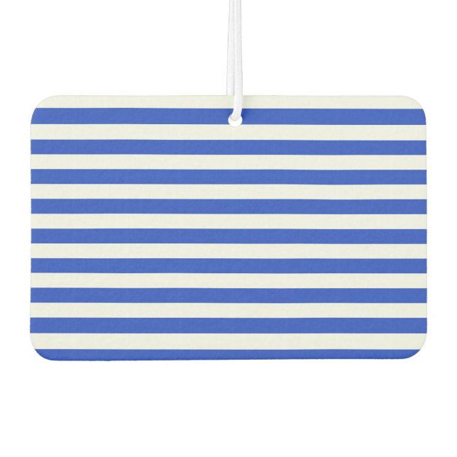 Royal Blue Combination Stripes by Shirley Taylor Air Freshener (Front)