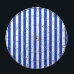 Royal Blue Combination Stripes by Shirley Taylor Dartboard<br><div class="desc">Royal blue combination stripes dartboard. Click on the customize button to add your text. Image can be rotated or re-sized. Images Copyright © Shirley Taylor. All Rights Reserved.</div>