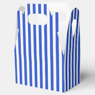 Royal Blue Combination Stripes by Shirley Taylor Favor Box