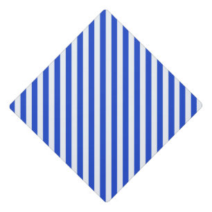 Royal Blue Combination Stripes by Shirley Taylor Graduation Cap Topper