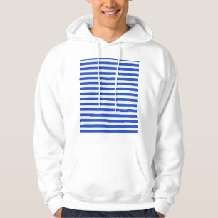 Royal Blue Combination Stripes by Shirley Taylor Hoodie