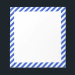 Royal Blue Combination Stripes by Shirley Taylor Notepad<br><div class="desc">Royal blue combination stripes notepad. Click on the customize button to add your text. Image can be rotated or re-sized. Images Copyright © Shirley Taylor. All Rights Reserved.</div>