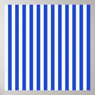 Royal Blue Combination Stripes by Shirley Taylor Poster